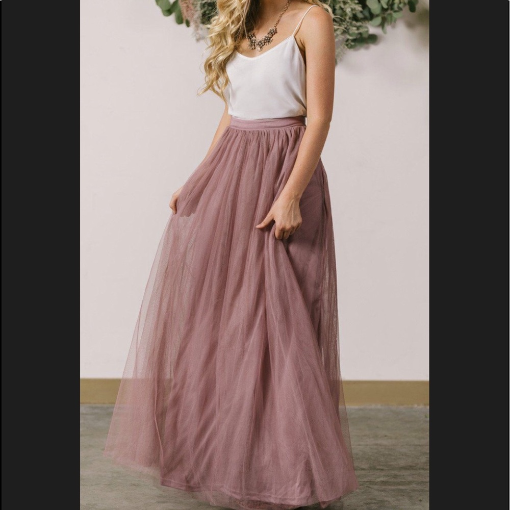 Tulle Maxi Skirt- Bridesmaid Skirt